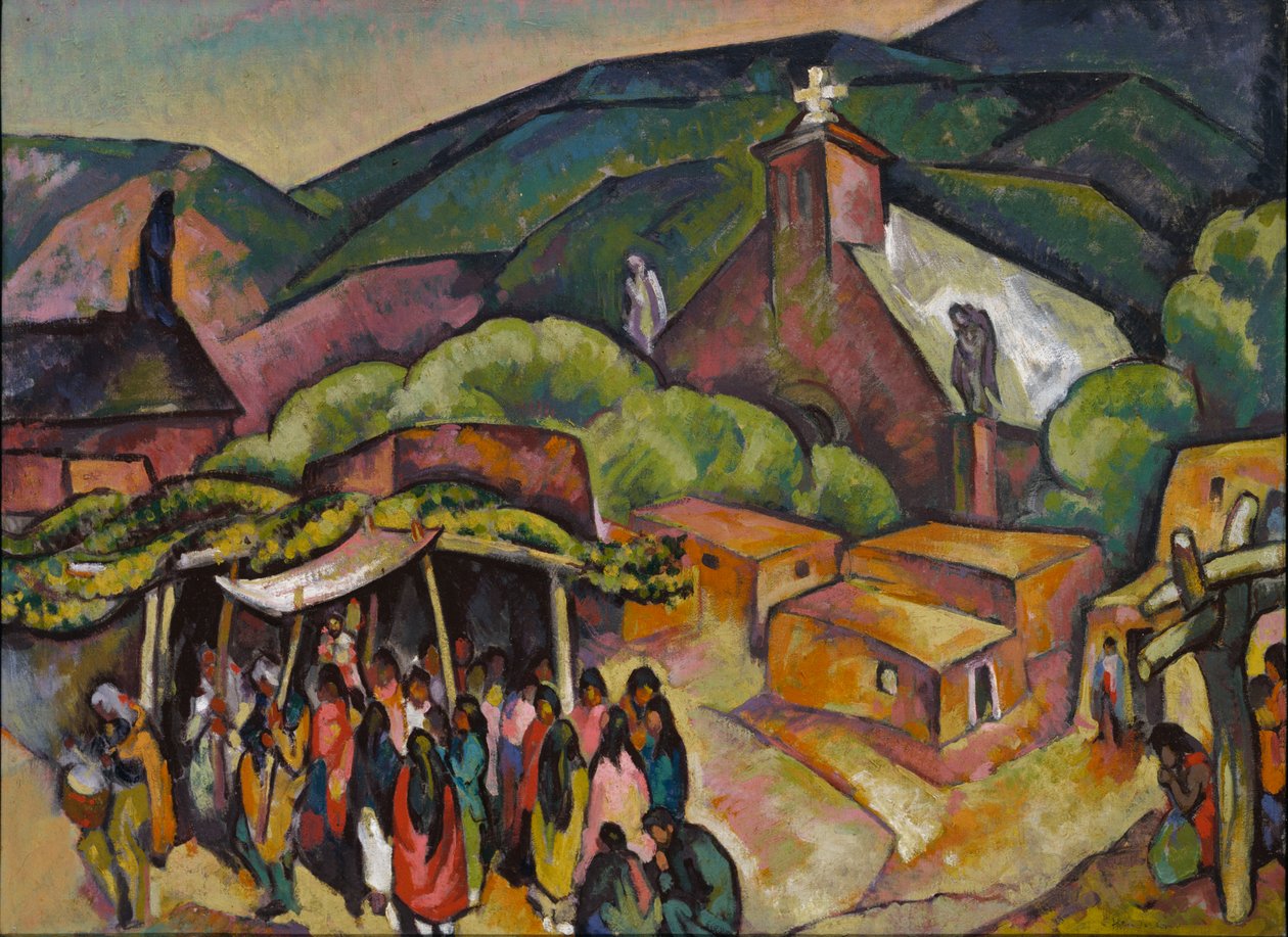 يوم العيد: سان خوان بويبلو ، كاليفورنيا. 1921. بواسطة وليام بينهالو هندرسون