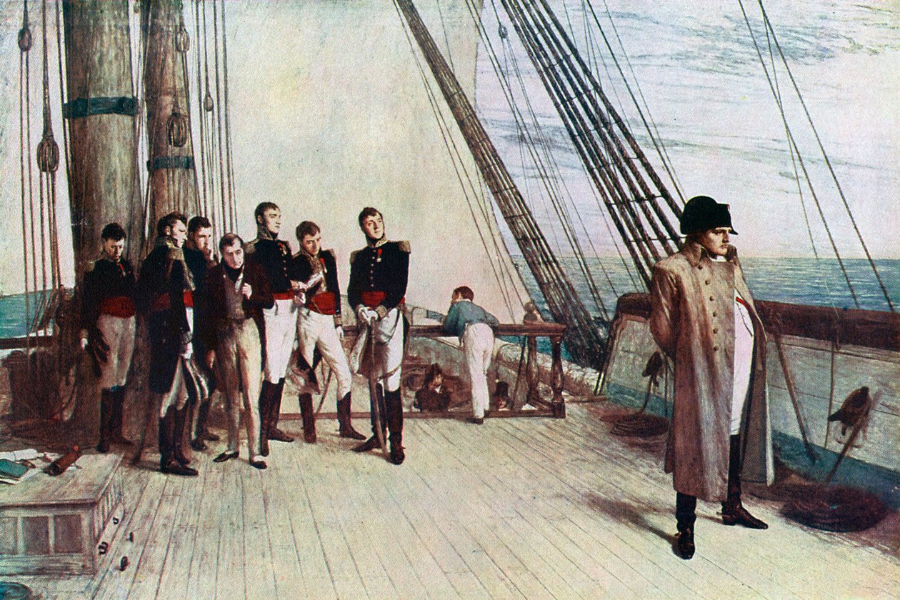 نابليون على متن Bellerophon ، 1815 ، 1880. بواسطة وليام كويلير أورتشاردسون