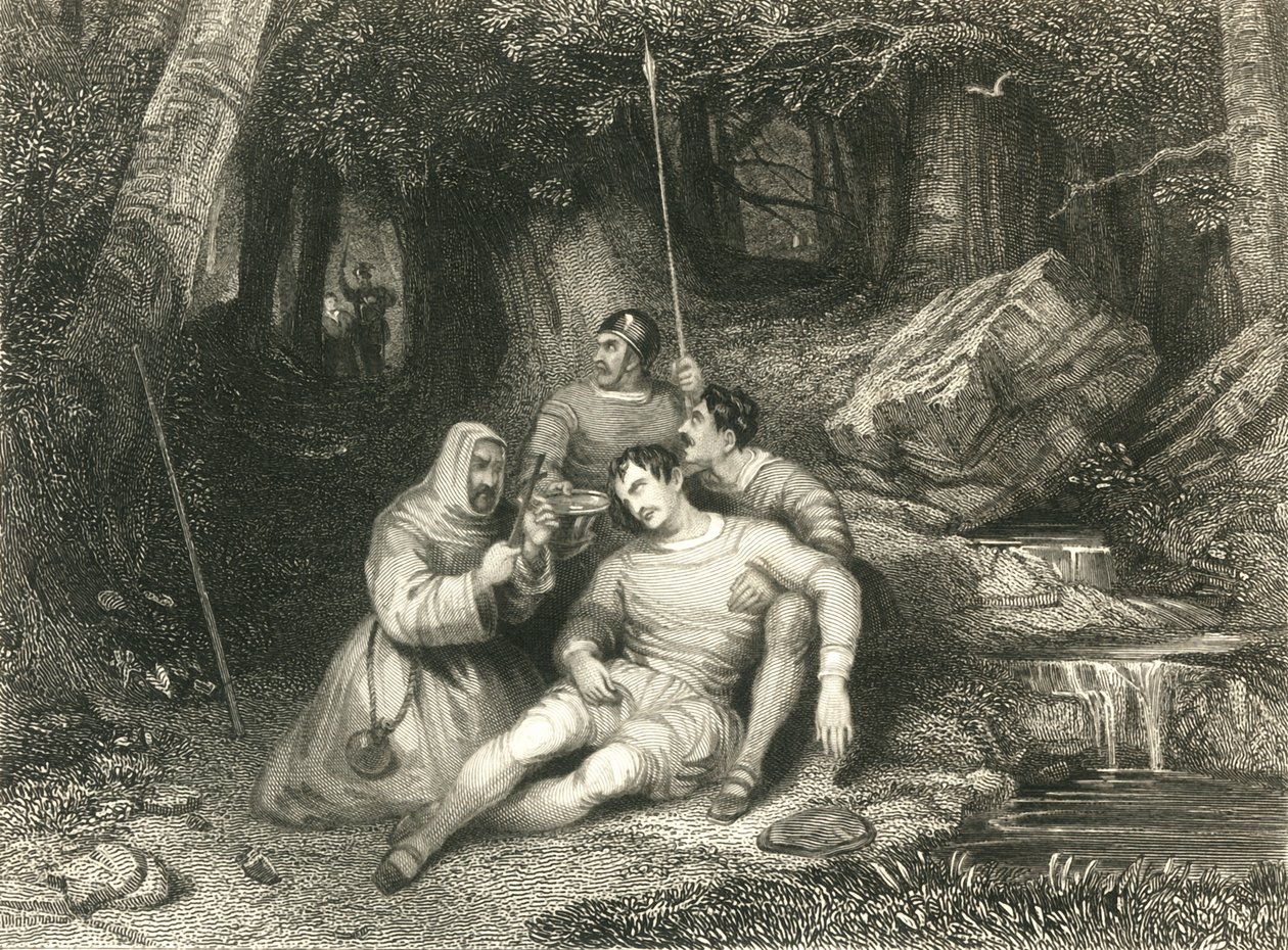 "موت لويلين" ، عام 1836 بواسطة وليام رادكليف
