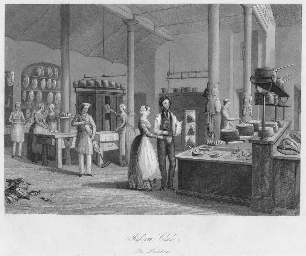نادي الإصلاح. المطبخ ، c1841 بواسطة وليام رادكليف