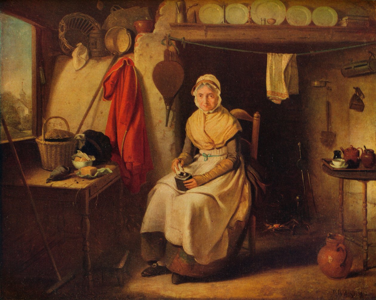 كوخ داخلي ، في Lexden ، Essex ، 1802 بواسطة وليام ريدمور بيج