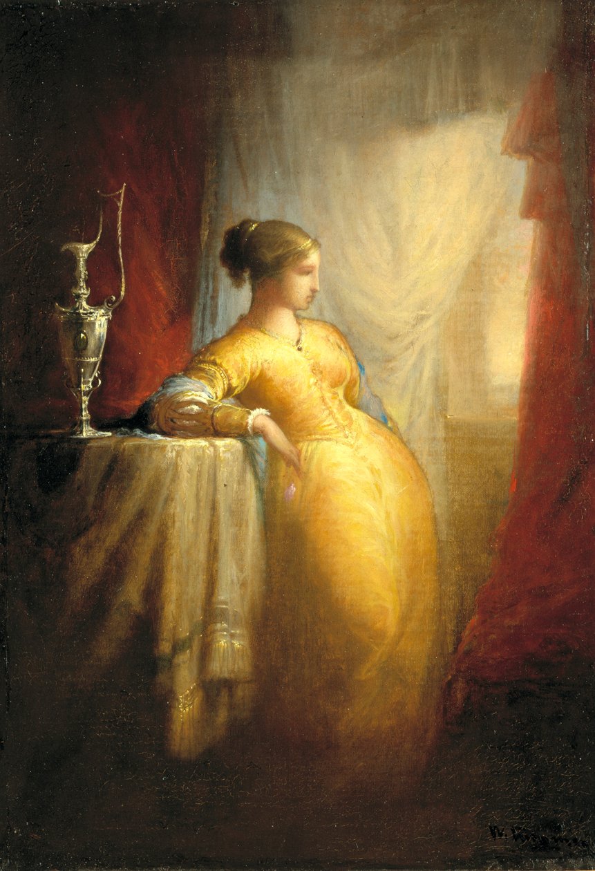 في النافذة ، كاليفورنيا. 1870. بواسطة وليام ريمر