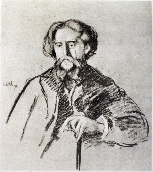 صورة لألفونس دوديت (1840-97) بواسطة وليام روثنشتاين