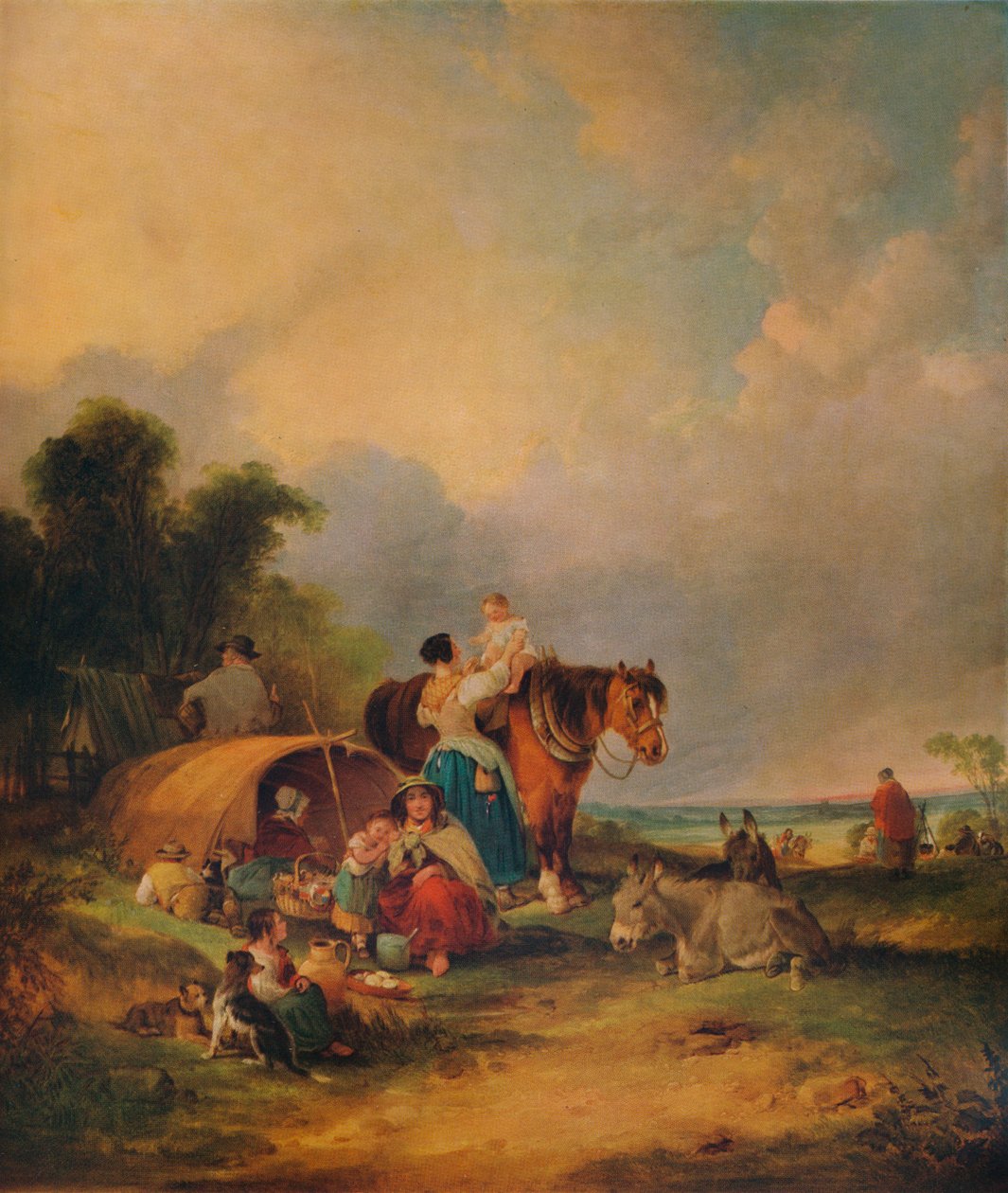 معسكر غجري c1788 بواسطة ويليام شاير