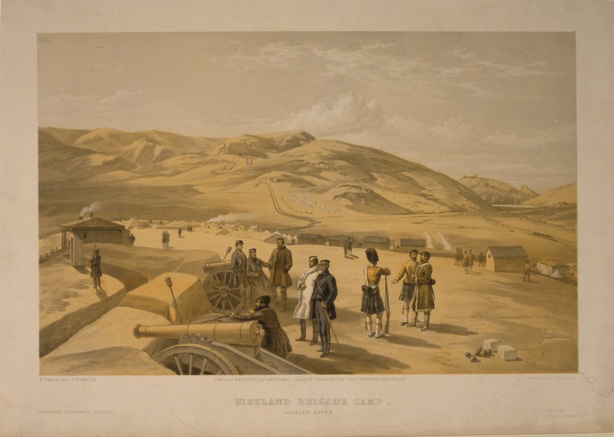 معسكر لواء المرتفعات ، 1855 بواسطة وليام كريميا سيمبسون