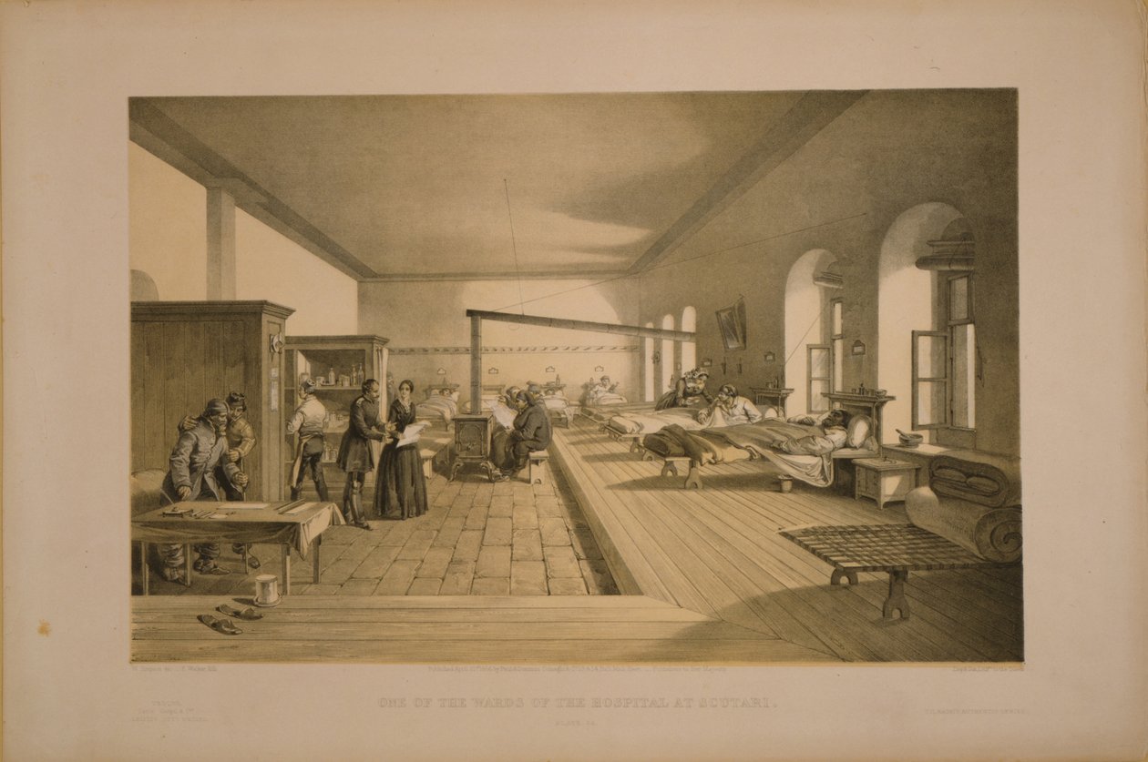 أحد أجنحة المستشفى في سكوتاري ، 1855 بواسطة وليام كريميا سيمبسون