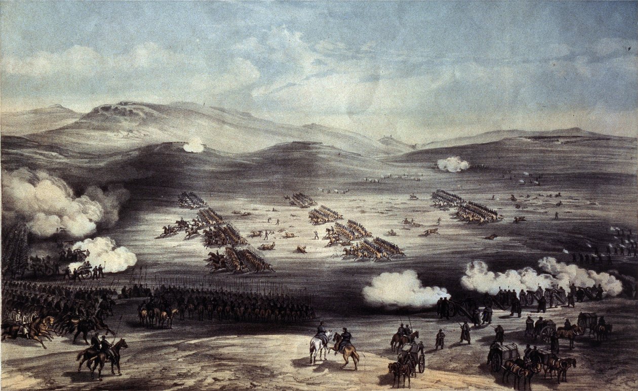 معركة بالاكلافا في 25 أكتوبر 1854. تهمة اللواء الخفيف بواسطة وليام كريميا سيمبسون