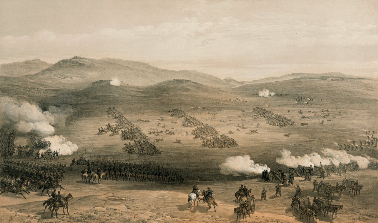 تهمة اللواء الخفيف في معركة بالاكلافا ، 25 أكتوبر 1854 ، القرن التاسع عشر بواسطة وليام كريميا سيمبسون
