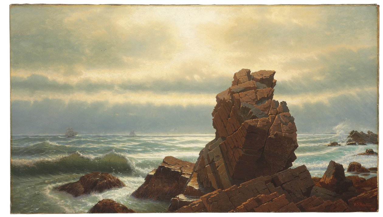 Pulpit Rock ، ناهانت ، 1865 بواسطة وليام ستانلي هاسيلتين