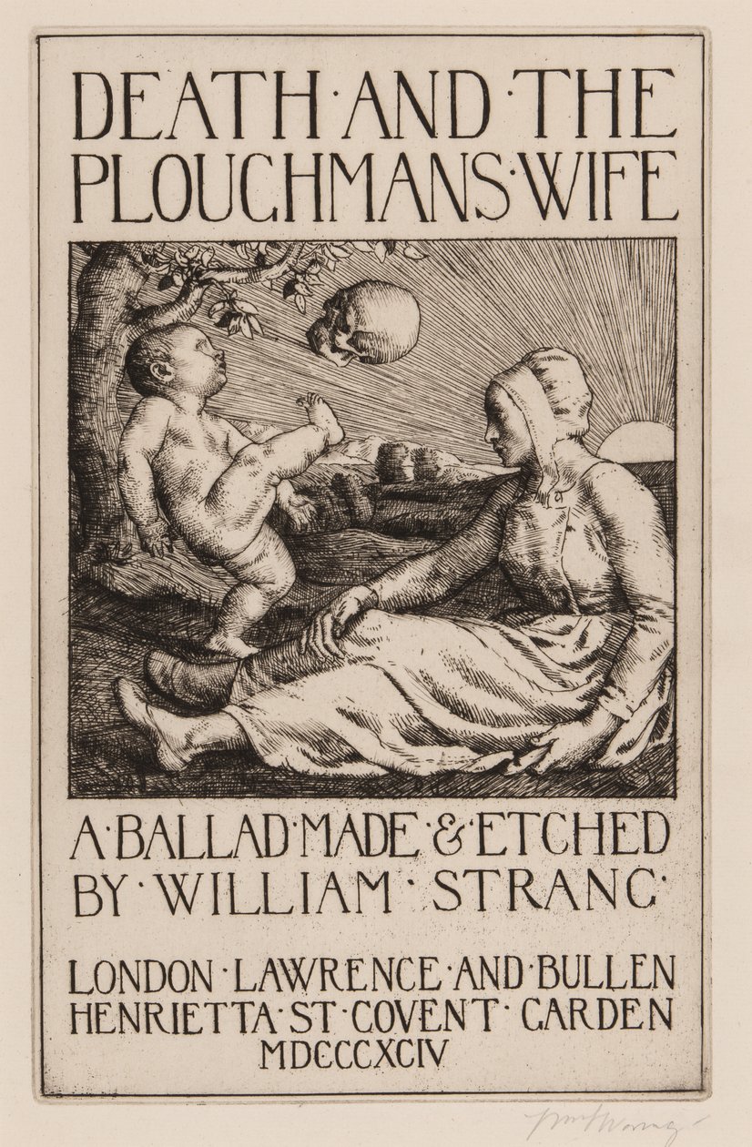 الموت وزوجة Ploughmans ، 1892 بواسطة وليام ستراند