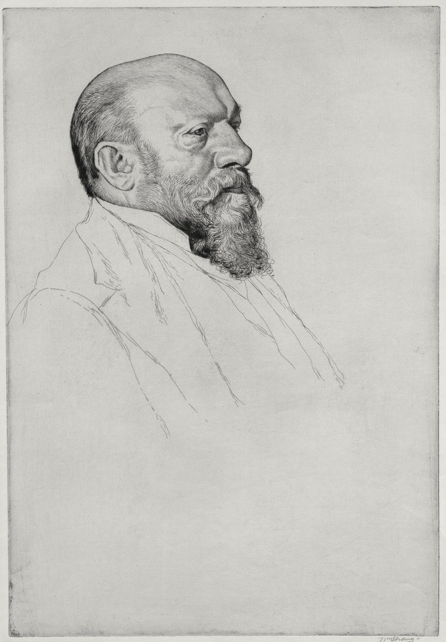 صورة هانز ريختر (1843-1916) ، موصل مجري بواسطة وليام ستراند