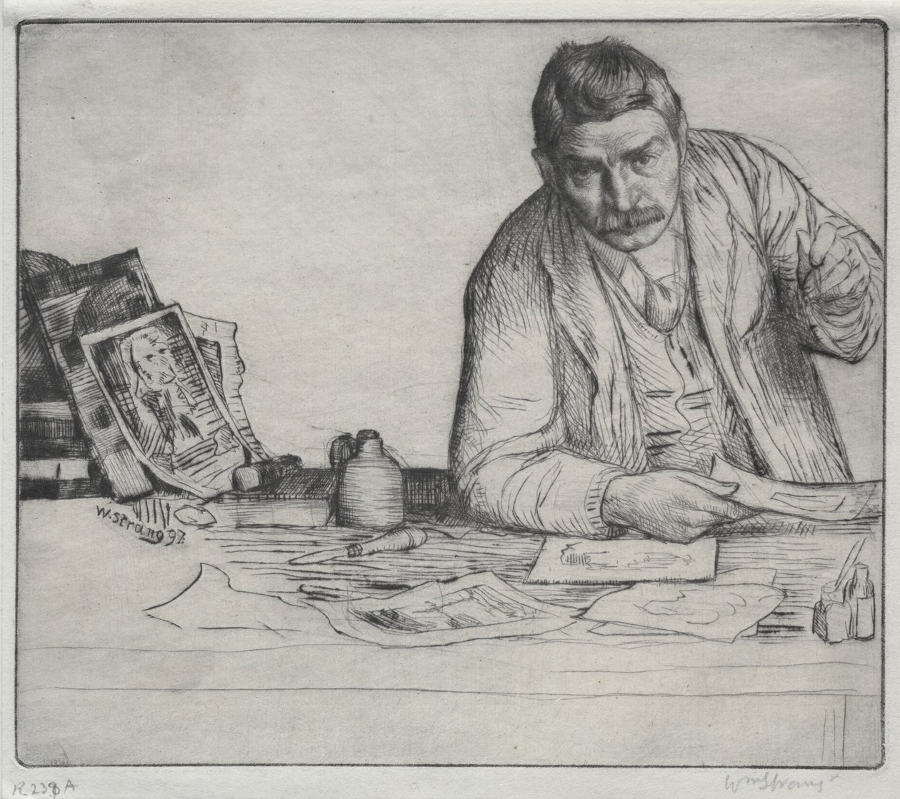 بورتريه ذاتي - "The Etcher" بواسطة وليام ستراند