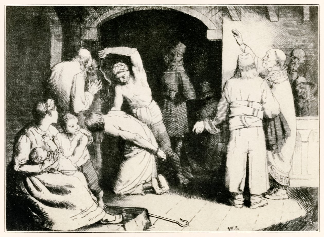 تجوب المؤمنين من الحجاج التقدم من هذا العالم ، إلى ما سيأتي من قبل جون بونيان (1628-1688) التوضيح من قبل ويليام سترانغ (1859-1921) بواسطة وليام ستراند