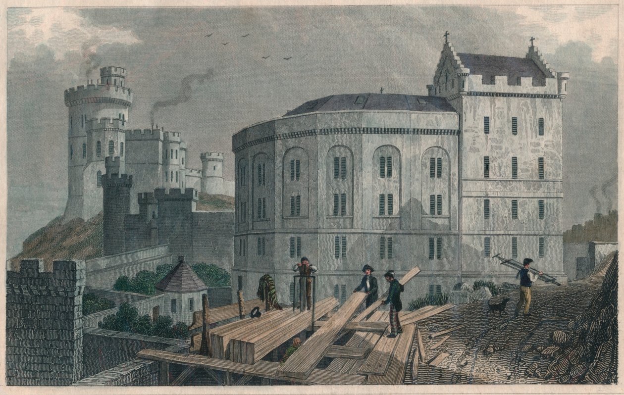 الطرف الشرقي من Bridewell ، وسجن حكام السجون ، إدنبرة ، 1829 بواسطة وليام تومبلسون