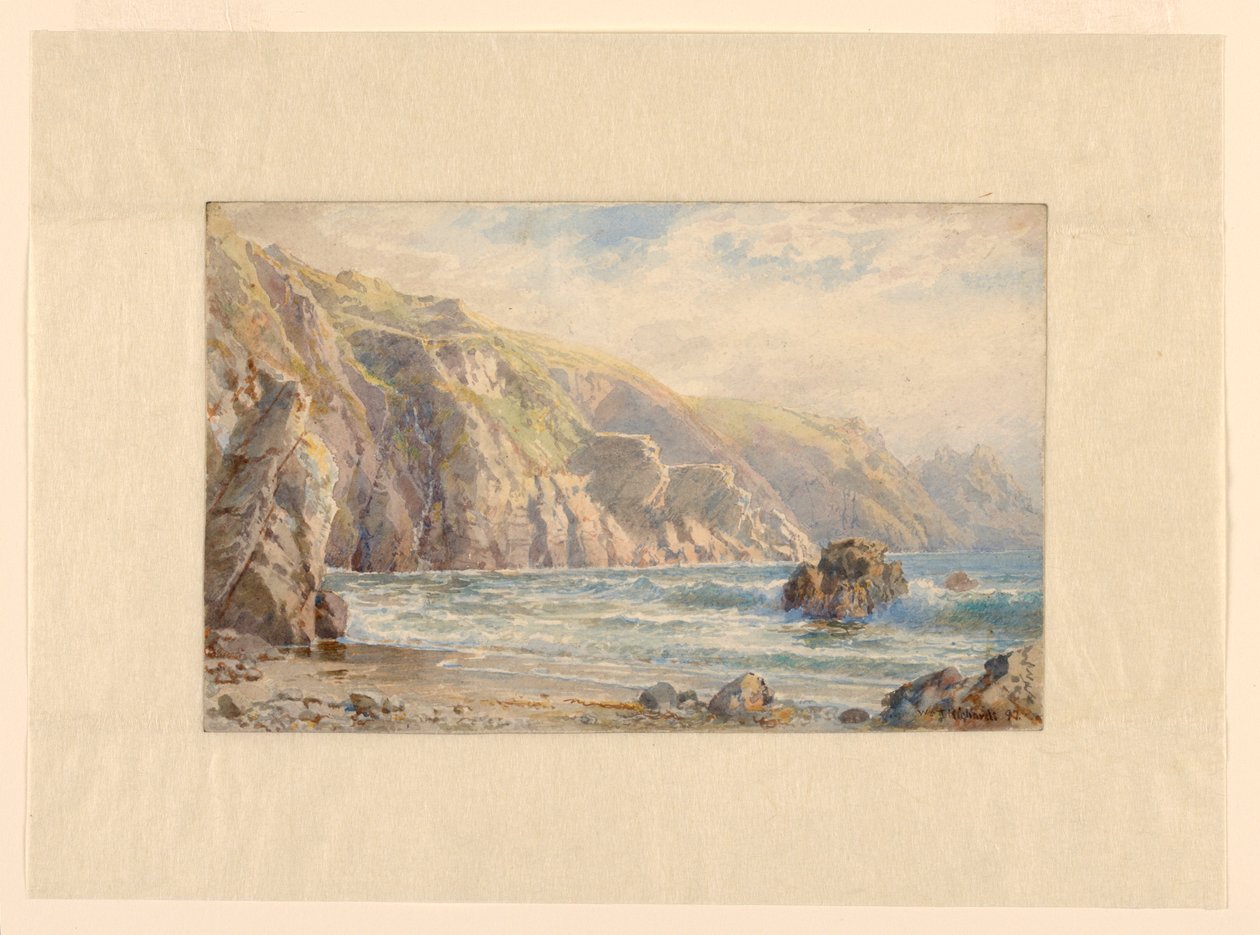 دراسة لـ "Moulin Huet Bay، Guernsey" بواسطة وليام تروست ريتشاردز