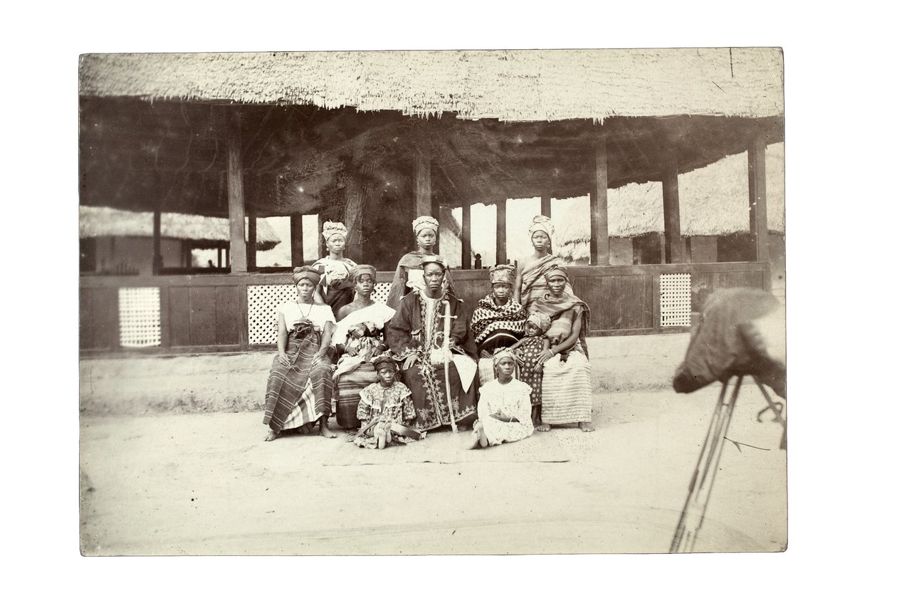 Native Chiefs و Harem ، Mendi Land (طباعة الجيلاتين الفضية) بواسطة وليام تورنبل بالمر