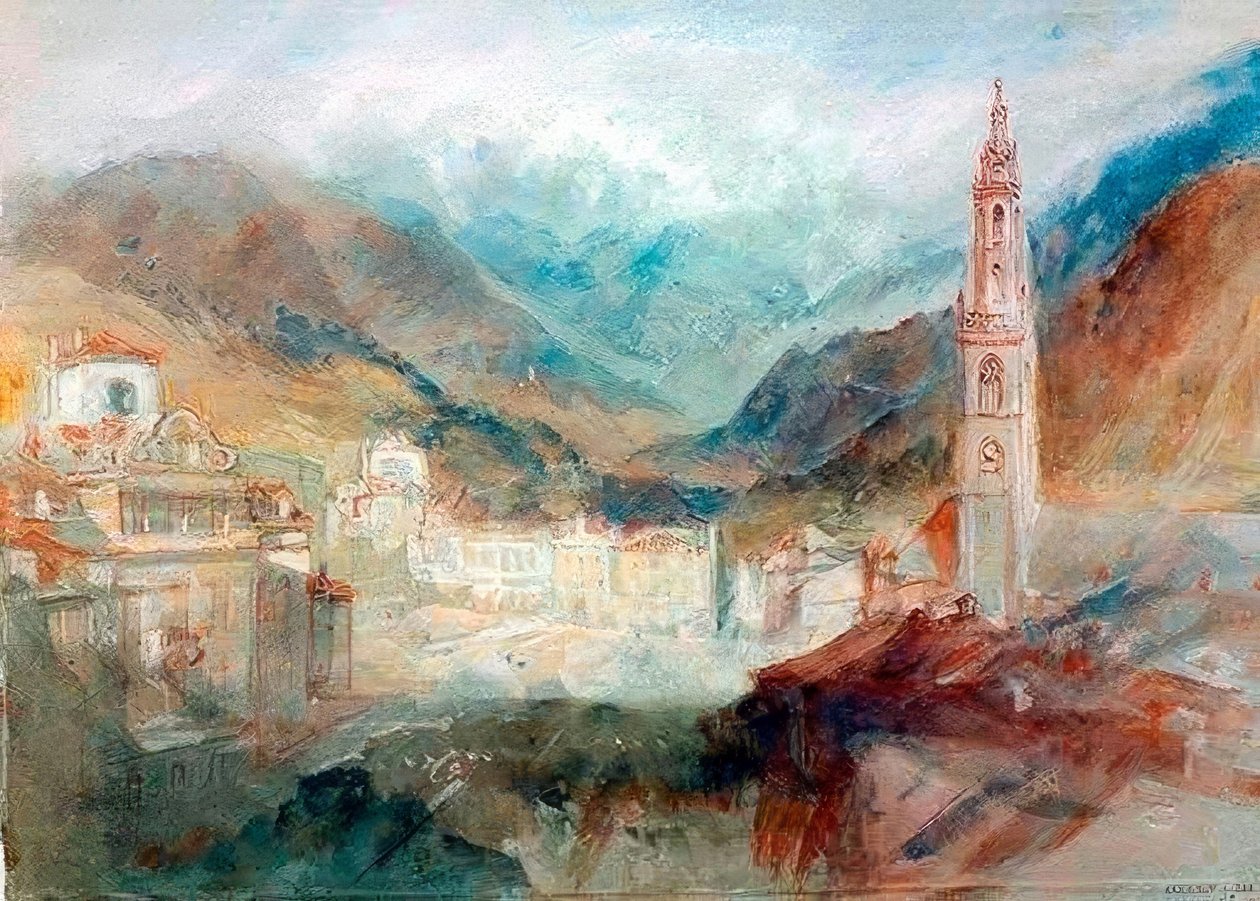 بولزانو ودولوميت بواسطة جوزيف مالورد وليام تورنر