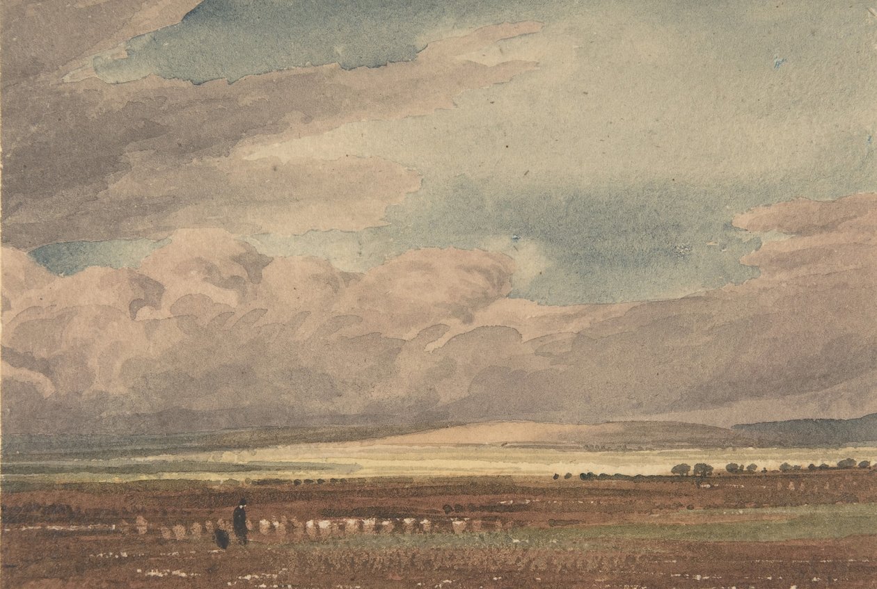 سهل سالزبوري مع ساروم القديمة في المسافة ، ويلتشير ، 1810-1862. بواسطة جوزيف مالورد وليام تورنر