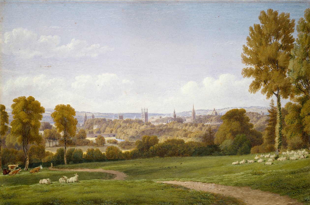 منظر لأكسفورد من هيدينجتون ، c1803-1804 بواسطة جوزيف مالورد وليام تورنر