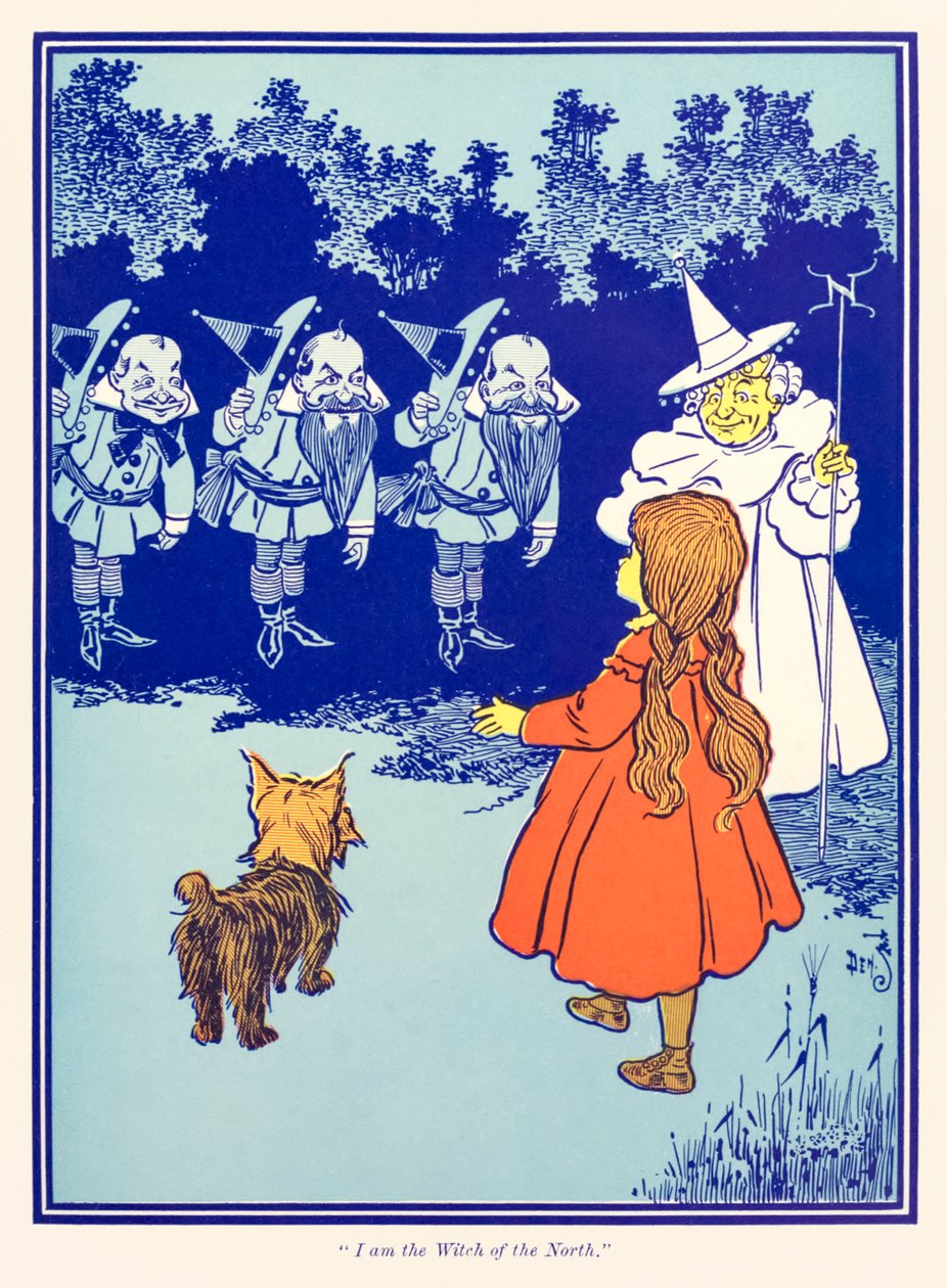 "أنا ساحرة الشمال" من "The Wonderful Wizard of Oz" بواسطة L. Frank Baum بواسطة وليام والاس دينسلو