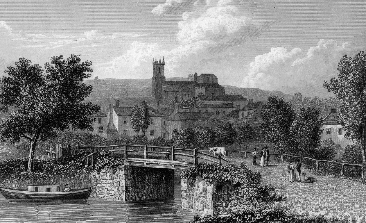 Hythe من جسر القناة ، نقشها E. Finden ، 1829 بواسطة وليام ويستال