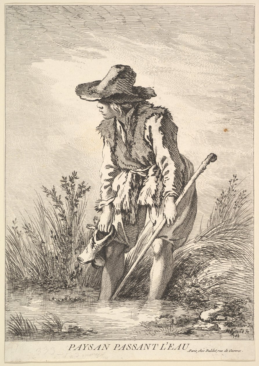 مياه عبور الفلاحين ، 1786. بواسطة وليام وين ريلاند