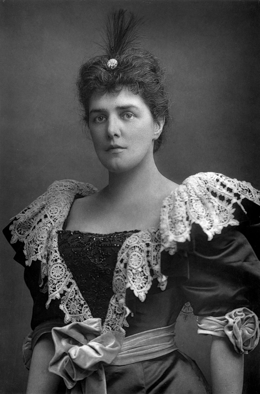السيدة راندولف تشرشل 1854-1921 ، جمال المجتمع الأمريكي ، 1893. بواسطة وليام ودانيال داوني