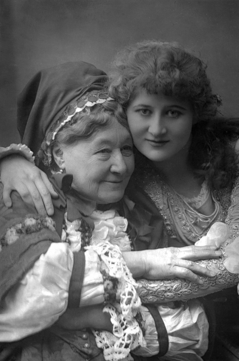 ماري أندرسون 1859-1940 ، الممثلة الأمريكية المسرحية ، والسيدة ستيرلنغ ، 1890. بواسطة وليام ودانيال داوني