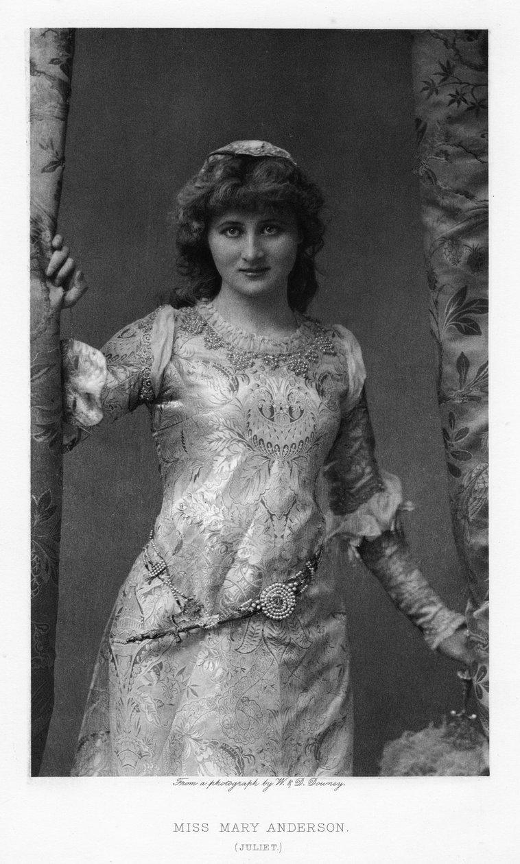 ماري أندرسون ، الممثلة الأمريكية ، c1895 بواسطة وليام ودانيال داوني