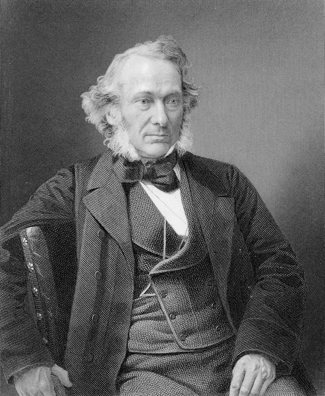 ريتشارد كوبدن ، نقشها ويليام هول من صورة فوتوغرافية ، عام 1860 بواسطة وليام ودانيال داوني