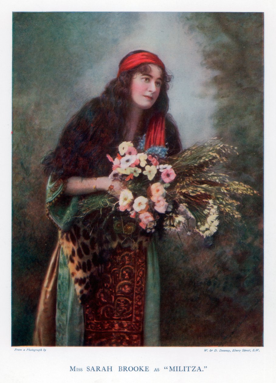 سارة بروك ، الممثلة البريطانية ، 1901. بواسطة وليام ودانيال داوني