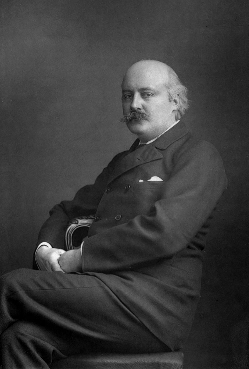 السير تشارلز هوبير هاستينغز باري 1848-1918 ، الملحن الإنجليزي ، 1893. بواسطة وليام ودانيال داوني