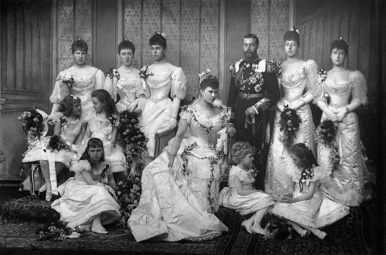 دوق ودوقة يورك وصيفات الشرف ، 1893. بواسطة وليام ودانيال داوني