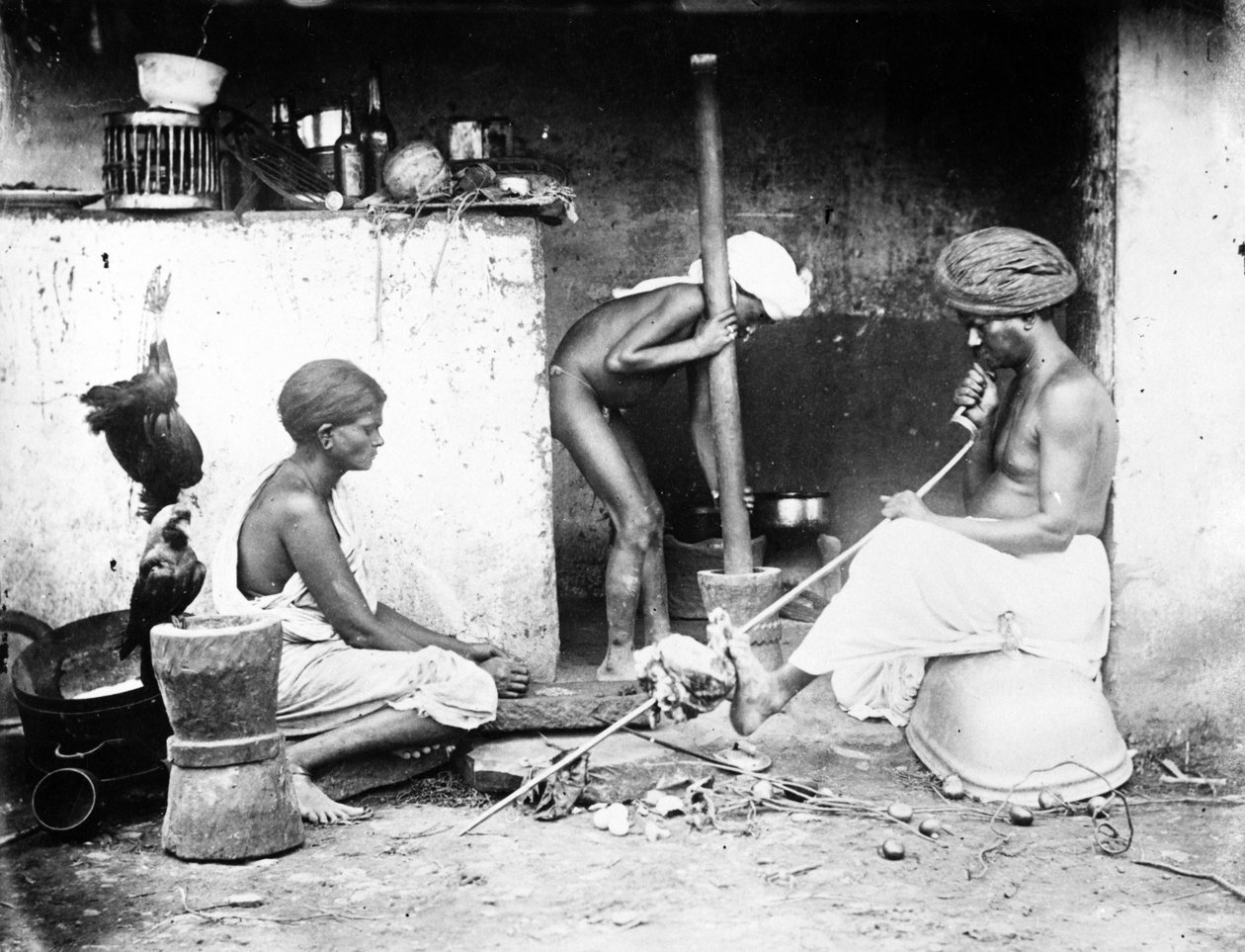 مطبخ هندي ، 1870s بواسطة ويلوبي والاس هوبر