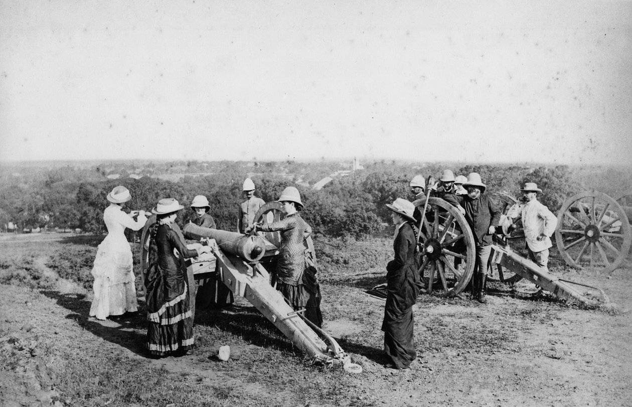 `` Gun Drill &39;&39; ، حصن ناجبور ، 1870 بواسطة ويلوبي والاس هوبر