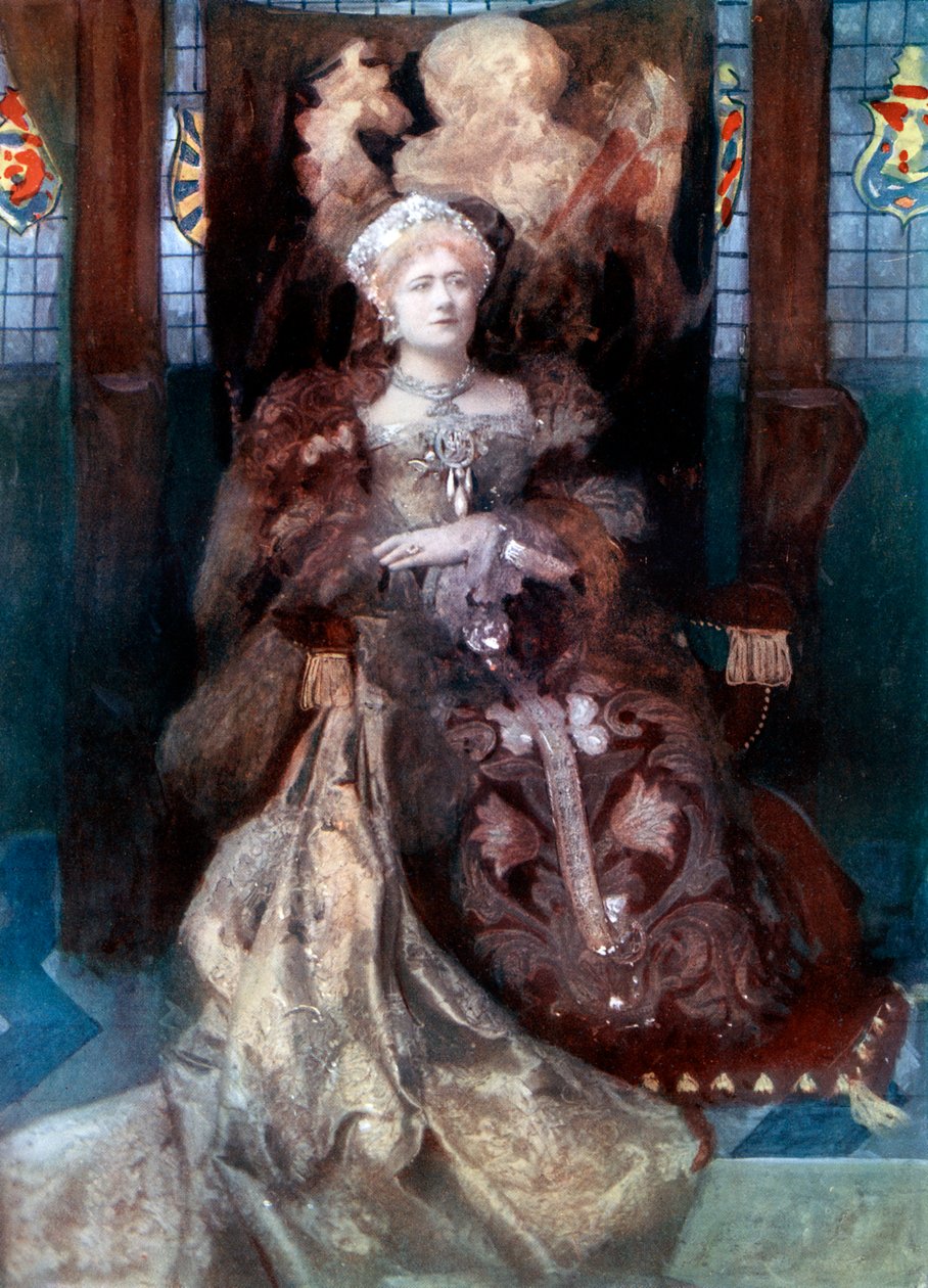 إلين تيري في Henry VIII ، c1902. بواسطة نافذة و غروف
