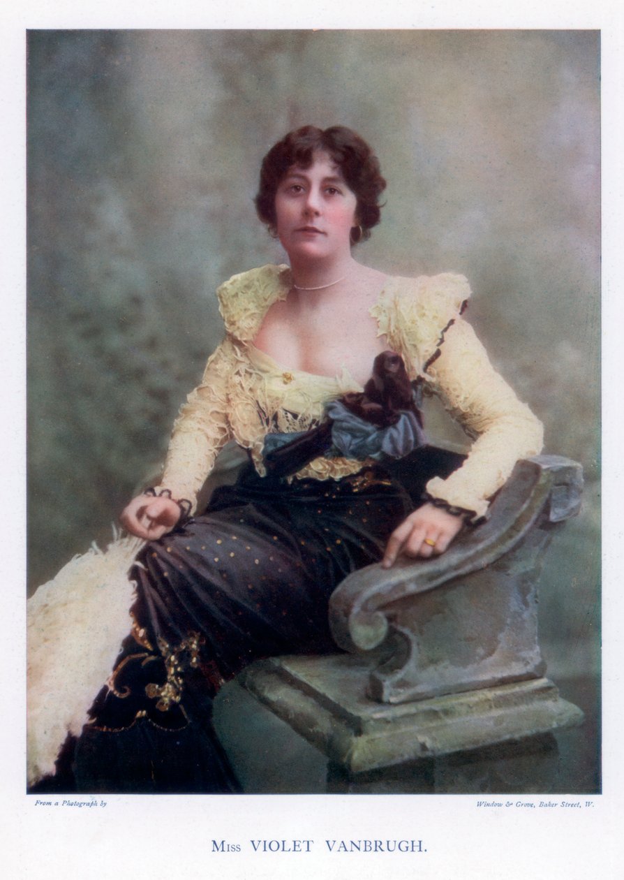 فيوليت فانبرو ، ممثلة إنجليزية ، 1901. بواسطة نافذة و غروف