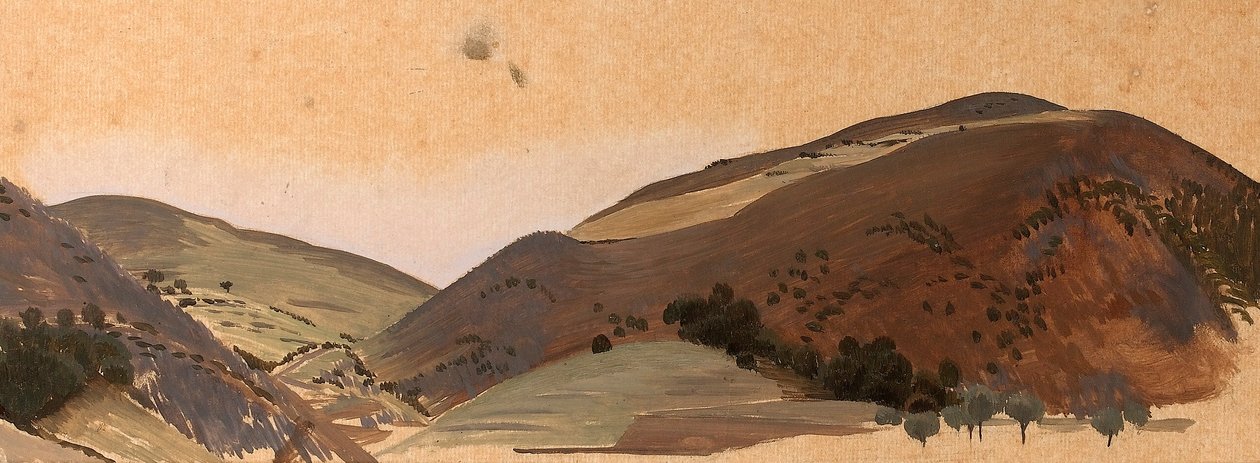 دراسة المناظر الطبيعية لسانتيسيما ترينيتا حوالي عام 1924 (زيت على ورق البحث عن المفقودين) بواسطة فرسان وينيفريد