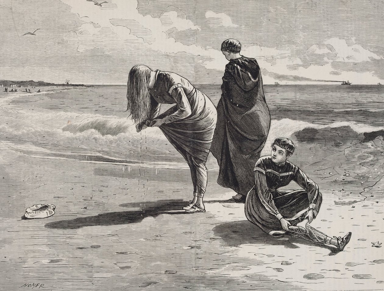 High Tide ، نُشر في كل يوم سبت ، 6 أغسطس 1870 بواسطة وينسلو هومر