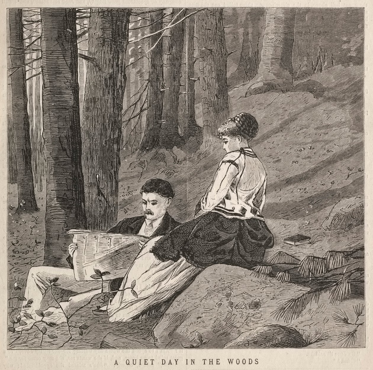 يوم هادئ في الغابة ، 1870. بواسطة وينسلو هومر