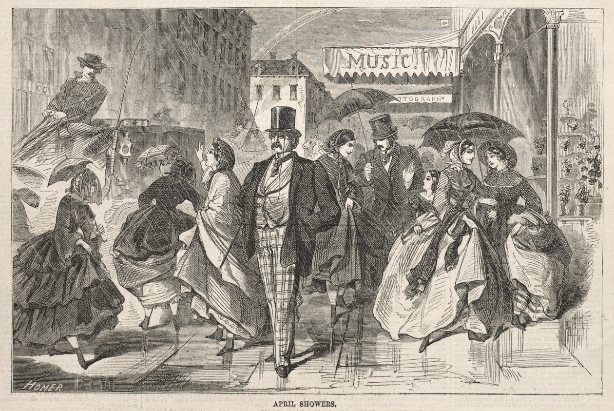 زخات أبريل ، 1859. بواسطة وينسلو هومر