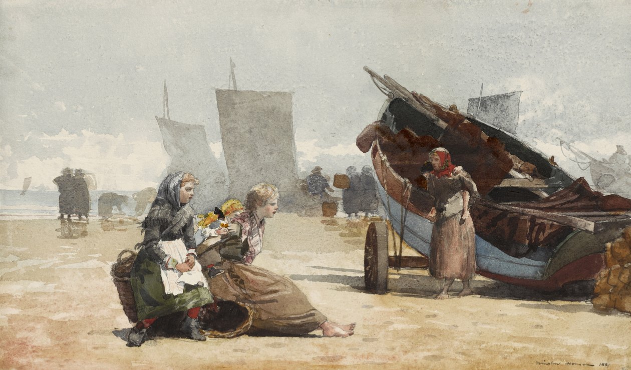 مشهد الشاطئ ، Cullercoats ، 1881 بواسطة وينسلو هومر