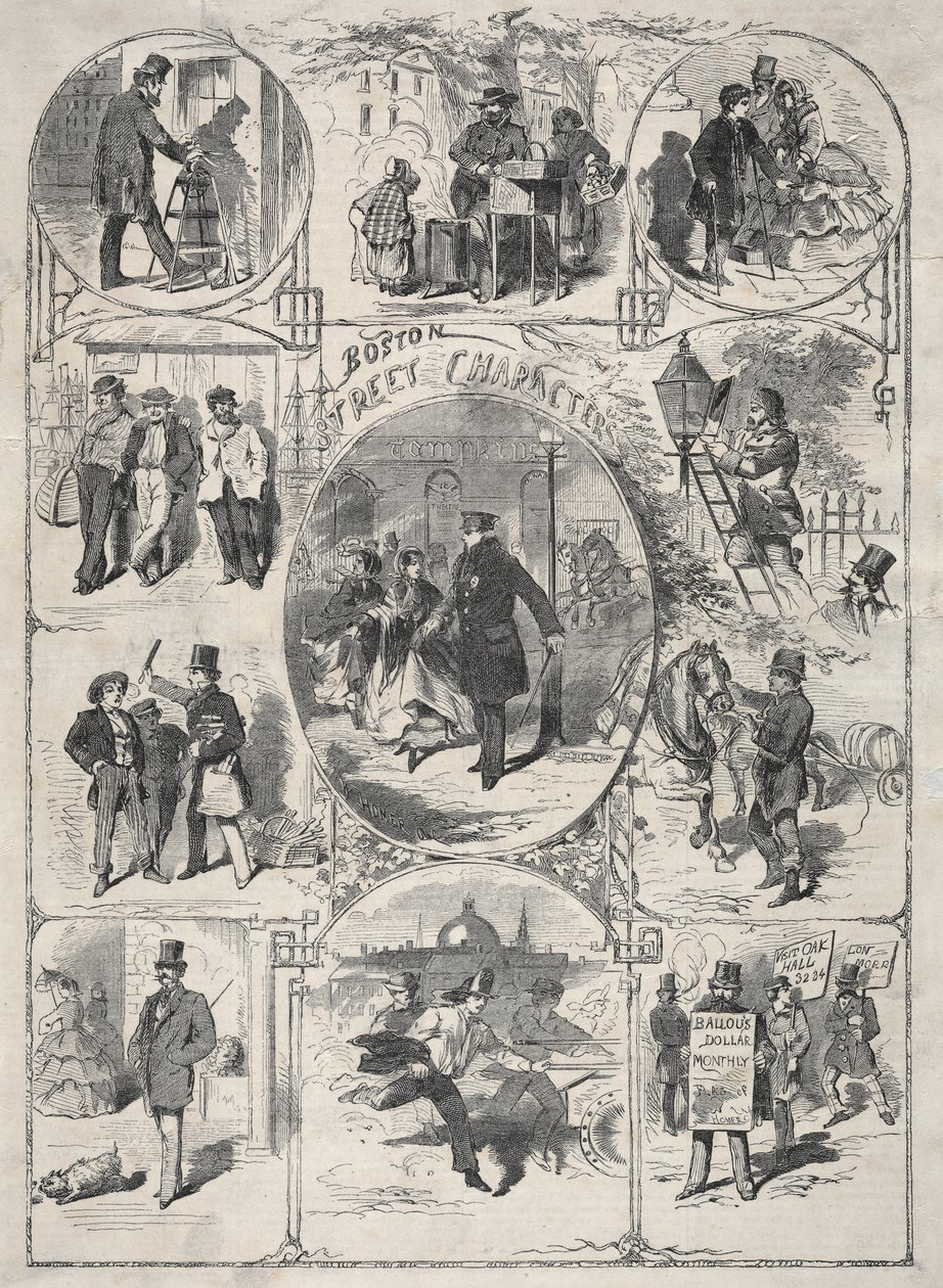 شخصيات شارع بوسطن ، 1859. بواسطة وينسلو هومر