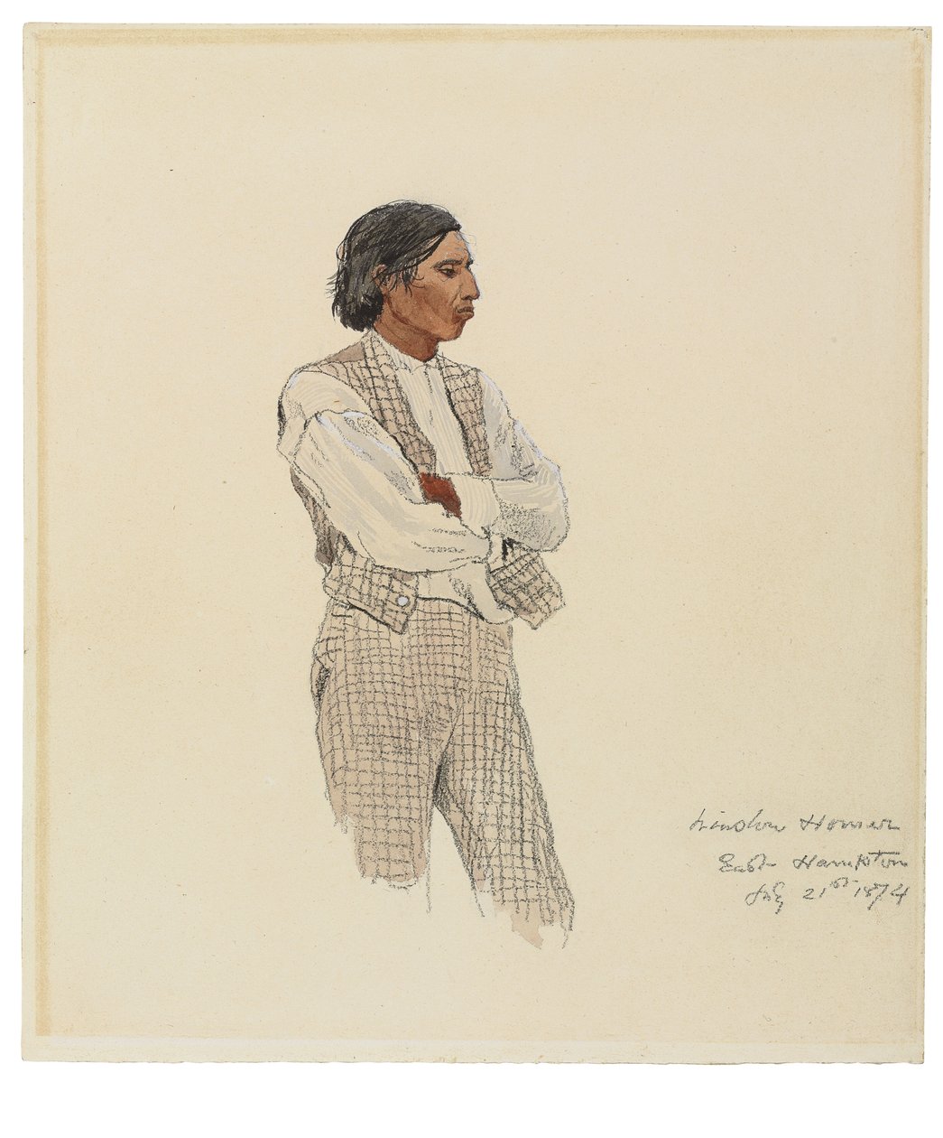ديفيد Pharohh ، The Last of the Montauks ، 1874 بواسطة وينسلو هومر