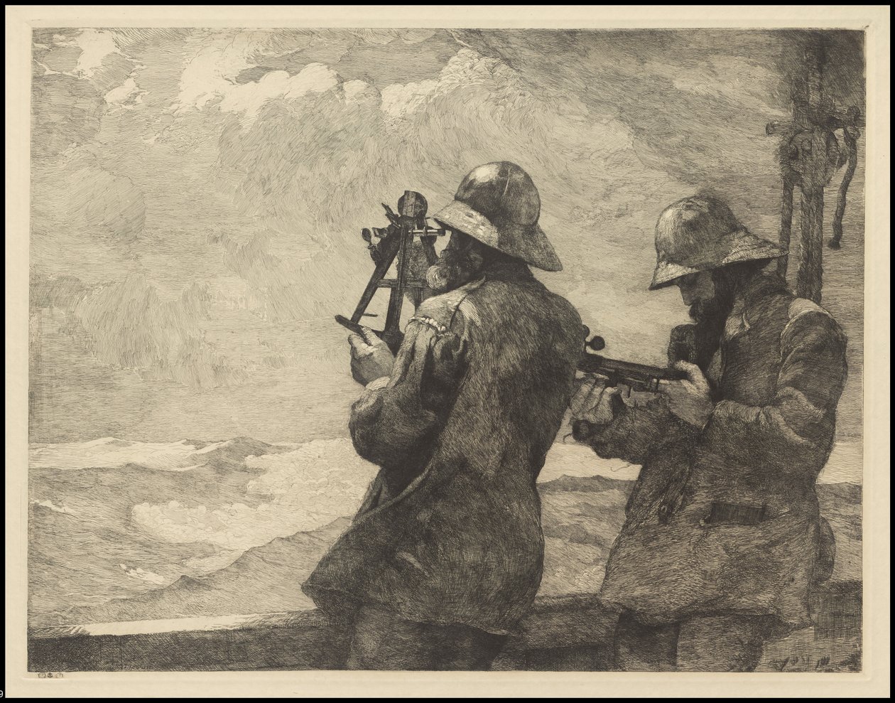 ثمانية أجراس ، 1887 ، ربما طبعت ج .1940 بواسطة وينسلو هومر