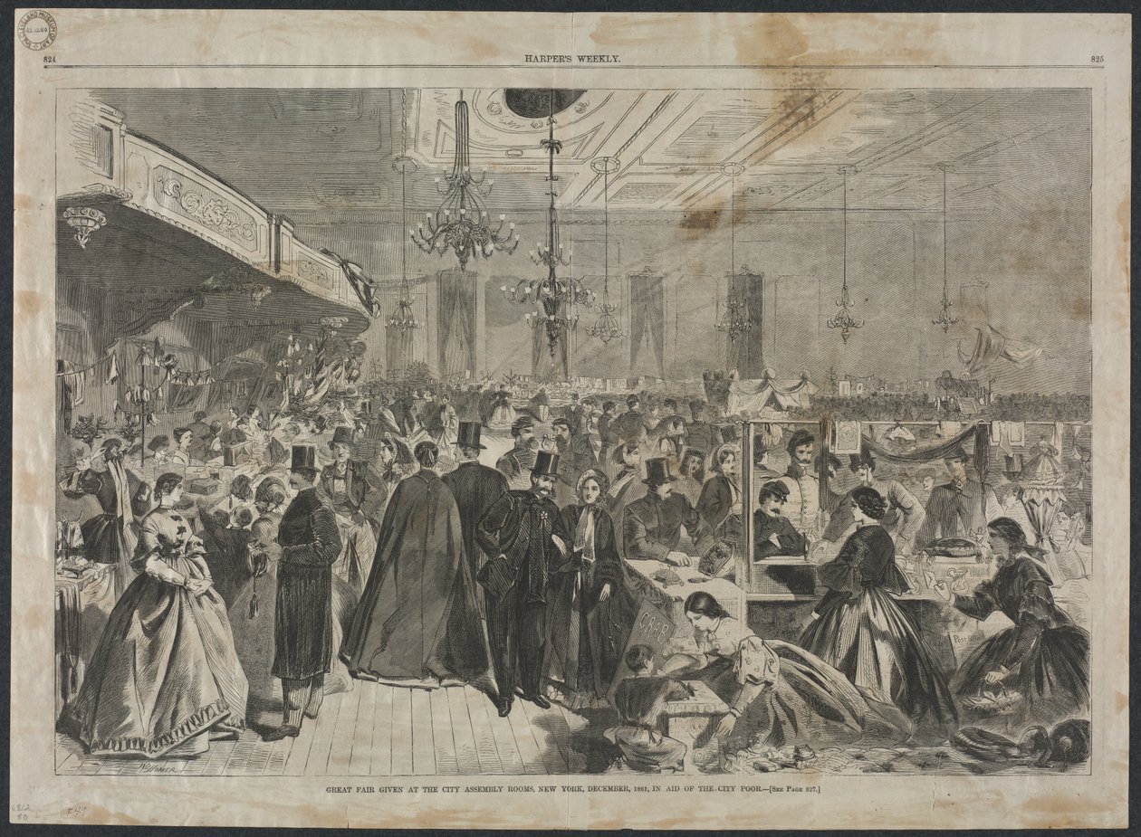 المعرض الكبير المقدم في غرف City Assembly ، نيويورك ، ديسمبر ، 1861 ... ، 1861. بواسطة وينسلو هومر
