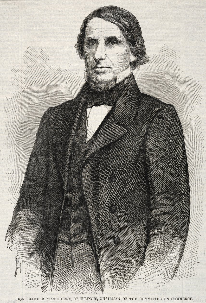 عزيزي. Elihu B. Washburne ، من إلينوي ، رئيس لجنة التجارة ، 1860. بواسطة وينسلو هومر