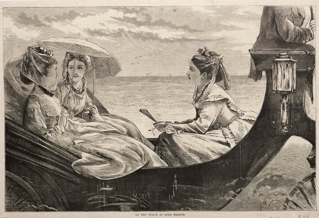 على الشاطئ في لونغ برانش ، 1870. بواسطة وينسلو هومر