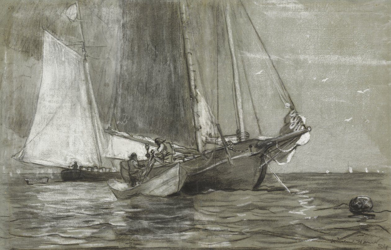شونر في أنكور ، 1884 بواسطة وينسلو هومر