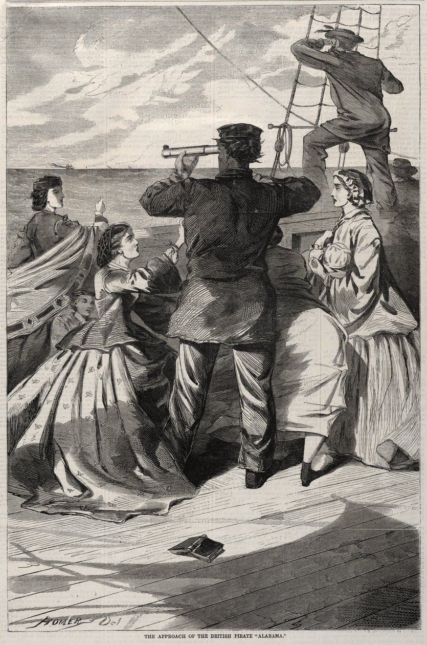 نهج القراصنة البريطانيين ألاباما ، 1863. بواسطة وينسلو هومر